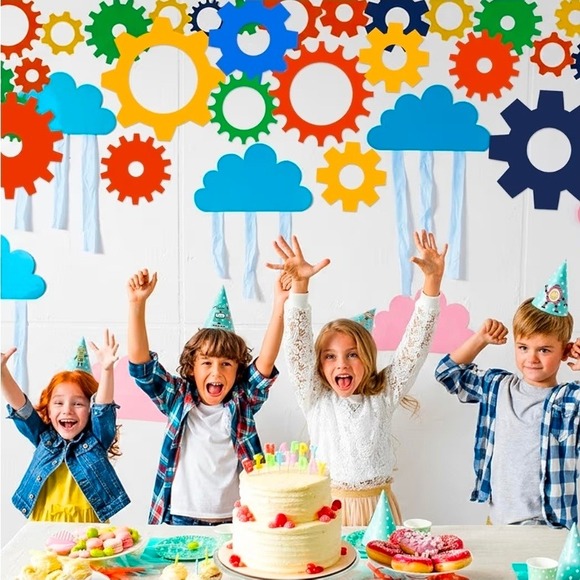 Other - 72 pieces Robot Gears‎ party decor Colorful Gears to create backdrop